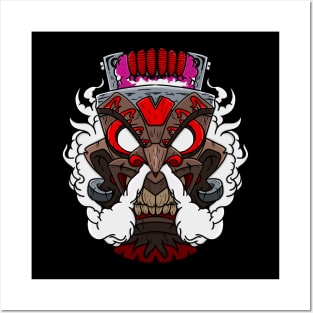 Tribal mask with RDA Posters and Art